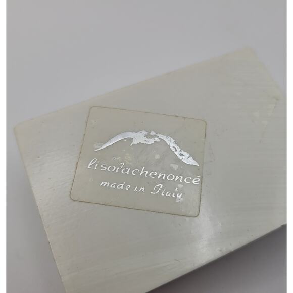 Vintage Lisolachenonce Italian Hand Painted Rare Whimsical Ceramic Trinket Box - Picture 11 of 16